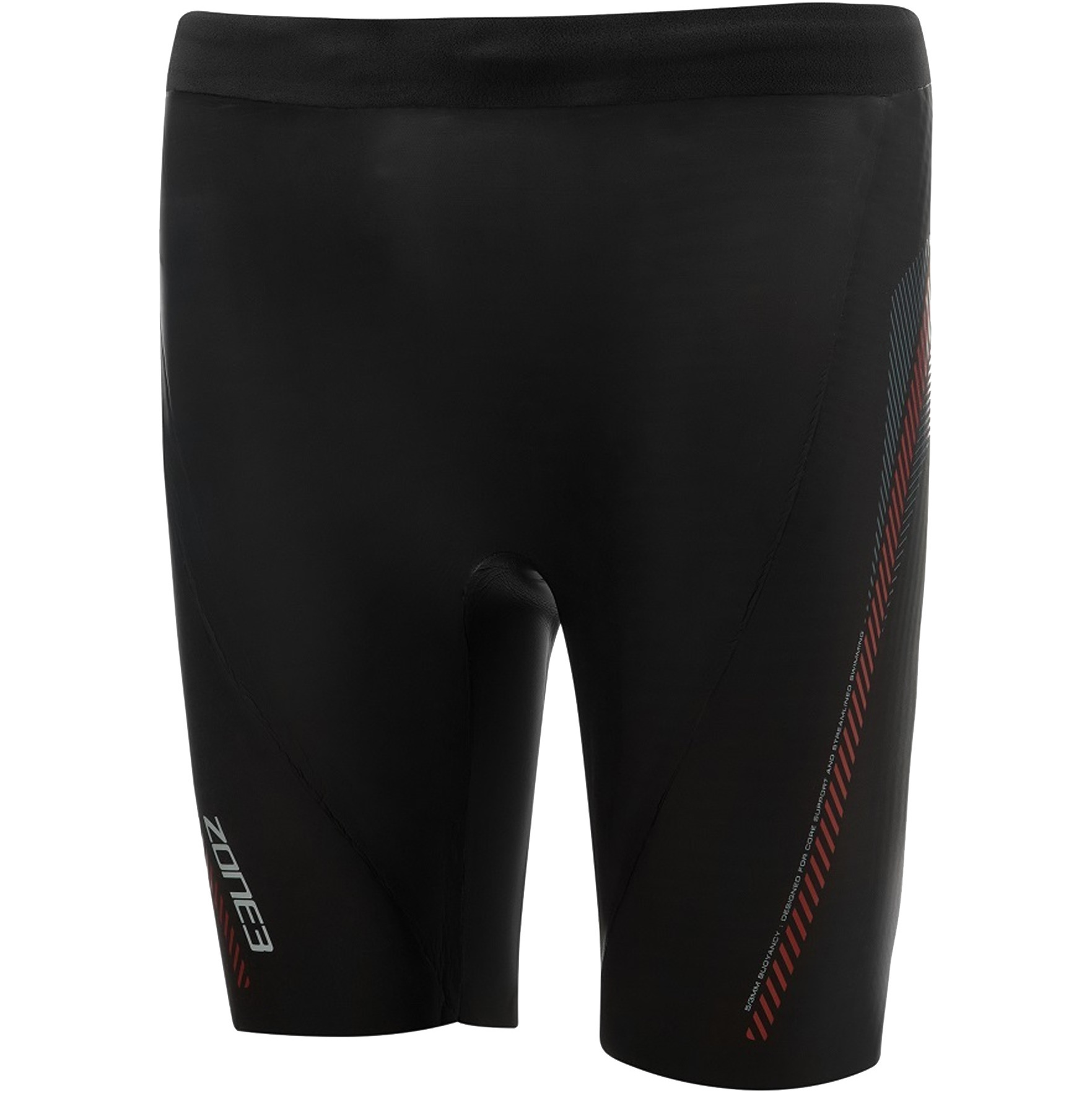 2026 Zone3 Premium Aerodome Elite 5/3mm Badeshorts Med Opdrift I Neopren NA18MBSP101 - Black / RÃ¸d